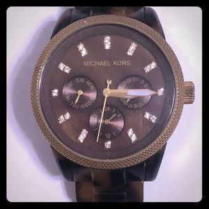 Tortoise Michael Kors watch